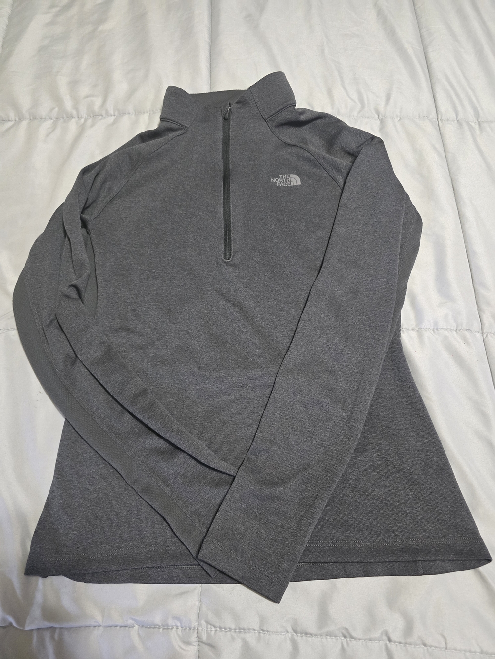 The North Face Gray 1/4 Zip Pullover